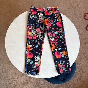 Merona Blue and Pink Floral Leggings